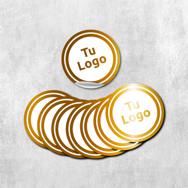 Etiqueta personalizada de vinilo dorado metalizado con barniz sectorizado (Copia) (7600088383697)