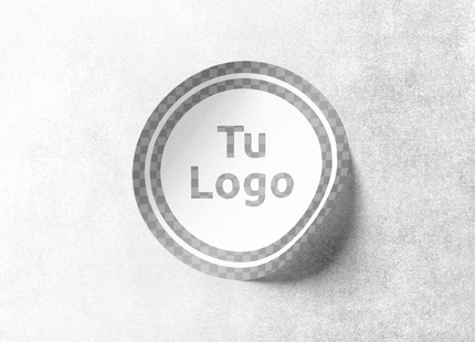 Etiqueta personalizada de vinilo transparente con tinta blanca (7600013639889)