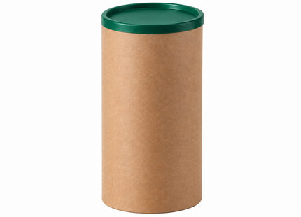 Tubo de Cartón Kraft 76 mm – Tapa Plana (Serie 4)