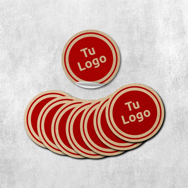 Etiqueta personalizada de papel kraft adhesivo (7298500198609) (7578740621521) (7598611464401)