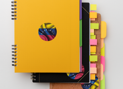 Etiqueta adhesiva Ovalada Bandera Venezuela | 50 mm (7633939955921)