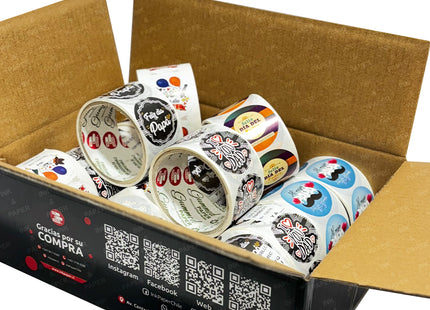 Caja Stickers Día del Papá | 16 cintas (7610677887185) (7610677952721)