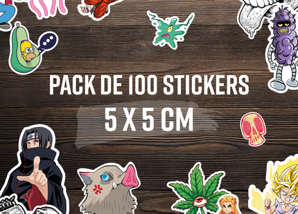 Pack de 100 stickers Random (7603400507601)