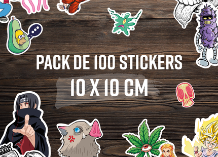 Pack de 100 stickers Random (7603400507601)