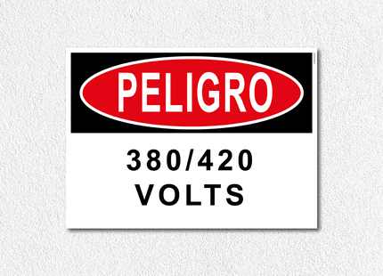 Peligro - 380-420 Volts (7600859218129)