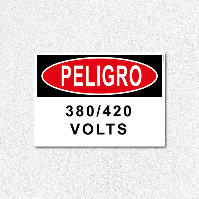 Peligro - 380-420 Volts (7600859218129)