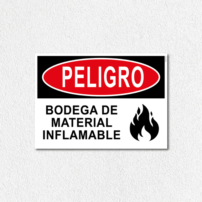 Peligro - Bodega de material inflamable (7600858857681)