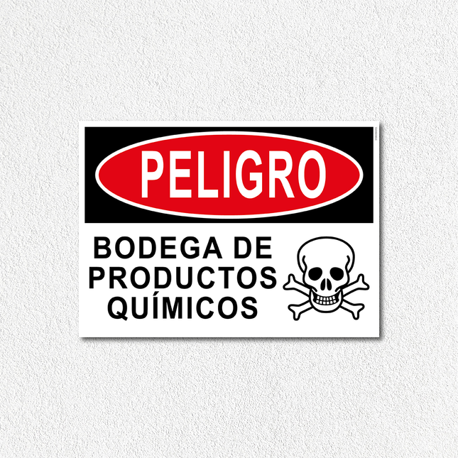 Peligro - Bodega de productos químicos (7600858824913)