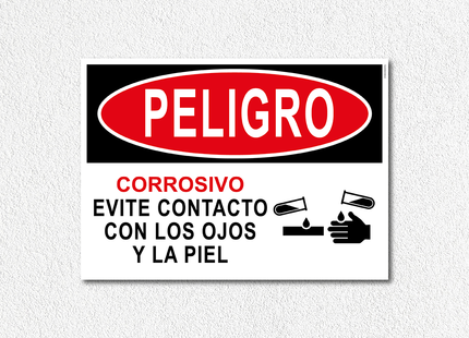 Peligro - Corrosivo evite contacto (7600858595537)