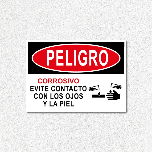 Peligro - Corrosivo evite contacto (7600858595537)