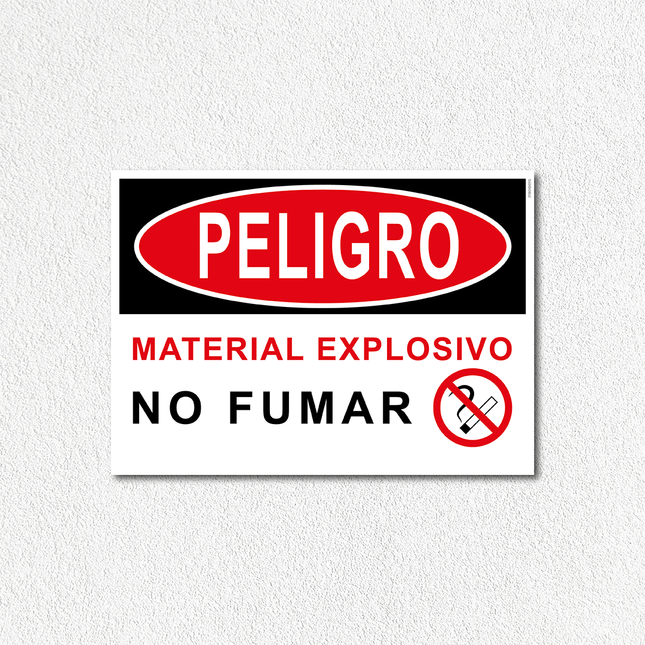 Peligro - Material explosivo no fumar (7600858169553)
