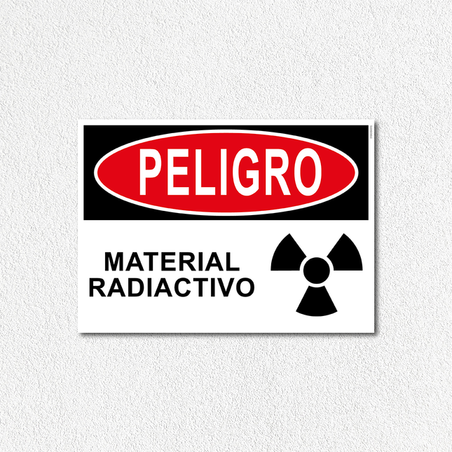 Peligro - Material radiactivo (7600858300625)