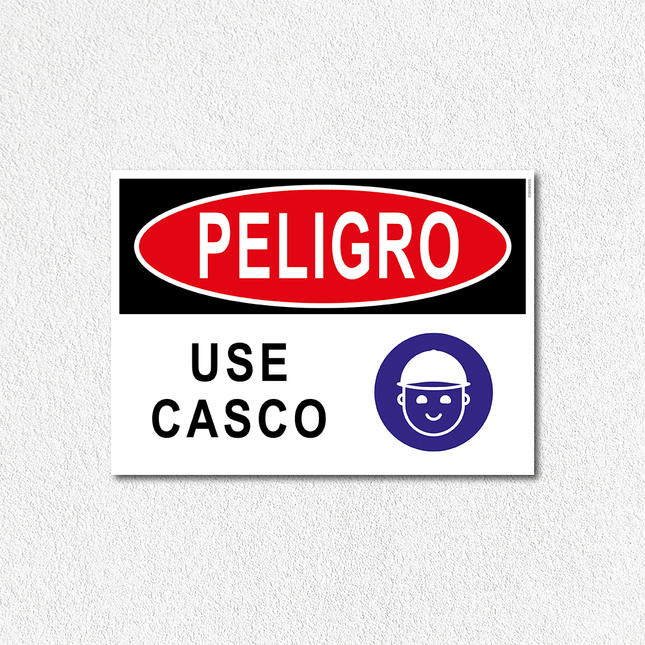 Peligro - Use casco (7600857678033)
