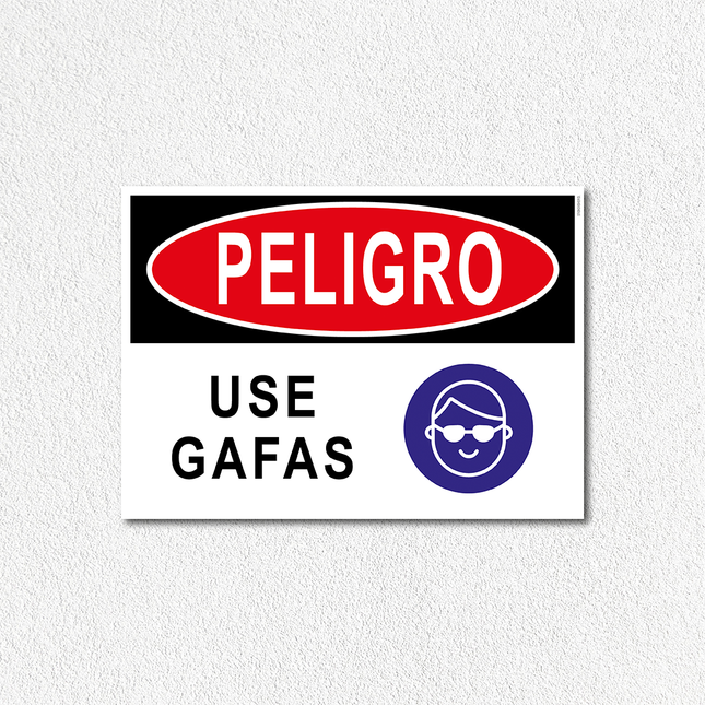 Peligro - Use gafas (7600857645265)