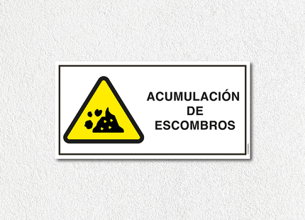 Precaución - Acumulación de escombros (7600859349201)