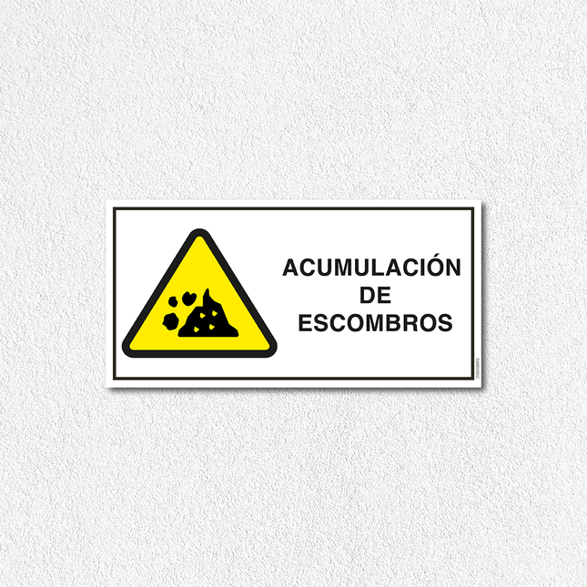 Precaución - Acumulación de escombros (7600859349201)
