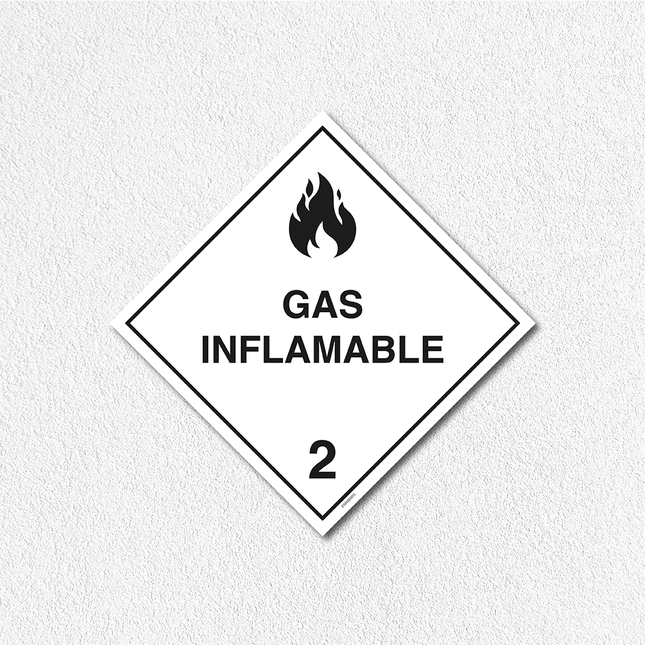 Sustancias peligrosas - Gas inflamable blanco (7600857055441)