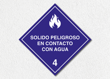 Sustancias peligrosas - Solido peligroso en contacto con agua (7600856531153)