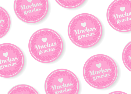 Etiqueta Stickers Gracias Por Tu Compra 1000 Unidades