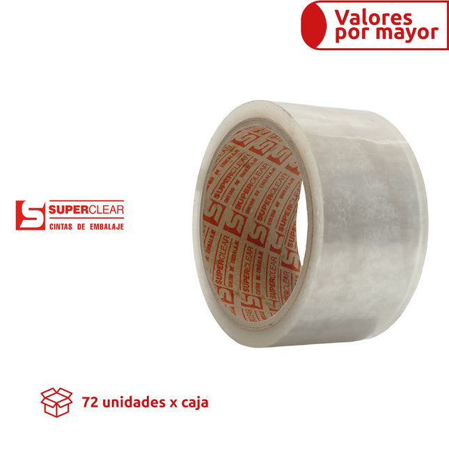 Cinta Adhesiva Super Clear Transparente | 48 mm x 40 mts. (7582276288721)