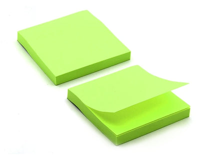 Taco Adhesivo Verde fluor 76 x 76 mm | 100 hojas (7618748154065)