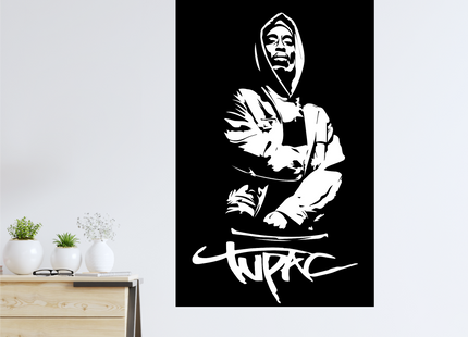 Sticker XL de Tupac (7602940838097)